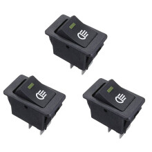 3X 12V Universal Fog Lights Rocker LED Car Lamp - Yellow LED