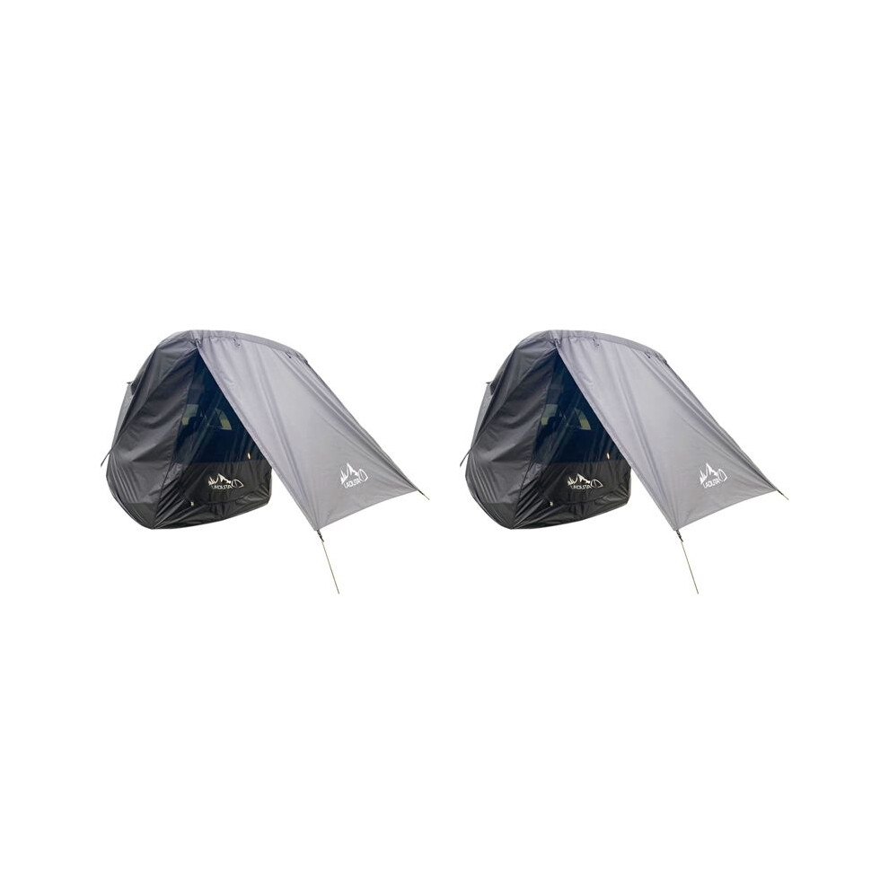 2X LADUTA Car Trunk Tent Sunshade Rainproof Tailgate Shade Awning Tent for Car Self-Driving Tour Barbecue Outdoor Black