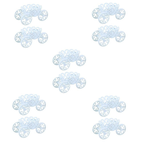 10-Pack Single Princess Carriage Cupcake Stand Holder Display 1
