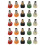 25Pcs Pressure Washer Spray Nozzles 1/4 Quick Connection Spray Tip Set (4.0 Gpm) Multiple Degrees 1