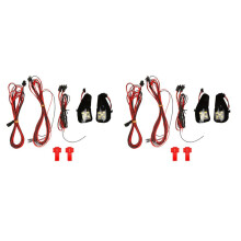 4PCS LED Rearview Puddle Light Under Side Mirror Welcome Lamp for Alphard 20 Series Vellfire II, White Light