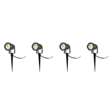 4X IP65 Outdoor Landschaft LED Rasen Licht Garten Scheinwerfer 5W 12V AC