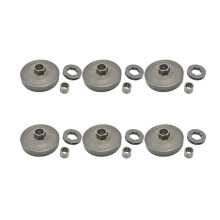 6X Chain Saw 3/8-7T Rim Sprocket with Chainsaw Clutch Drum for 45Cc 52Cc 58Cc Gasoline Engineg Parts Replacement