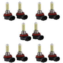 10 Pcs  12V 55W H11 3000K Super Yellow Car Foglight Light Bulb Lamp