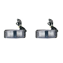 2X Front Grill Light LED Lamp for Truck Lorry Front Double Burner Indicator Lights B