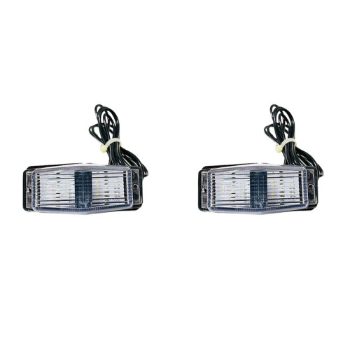 2X Front Grill Light LED  Lamp for     Truck Lorry Front Double Burner Indicator Lights B
