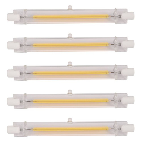 5X Dimmable R7S Led Cob 10W 118Mm Led Light Bulbs Replace Halogen Lamp-Warm White Light 220V