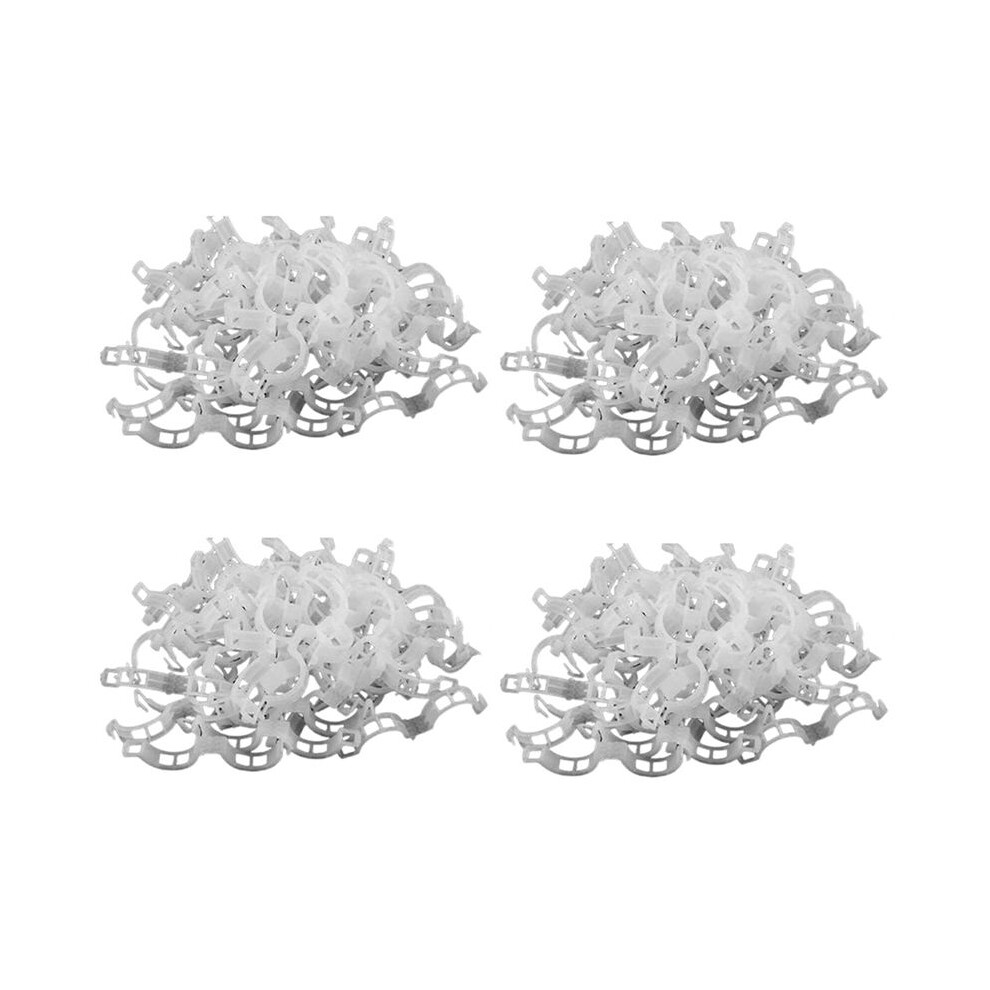 400PCS Plant Support Garden Clips Tomato Clips Supports/Connects Plants/Twine/Vines Trellis/Cages Plant Vine White