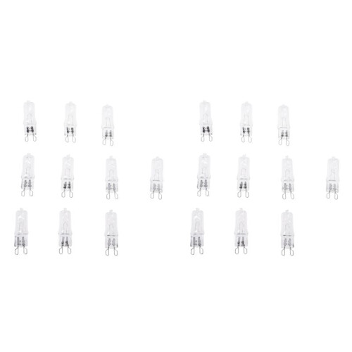 40W 230V 20pcs G9 Halogen Capsule Light Bulb Lamp