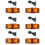 6X Front Grill Light LED  Lamp for     Truck Lorry Front Double Burner Indicator Lights A 1