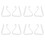 8 Pezzi Partito Trasparente Plastica 20mm-35mm Tavolo Clip 1