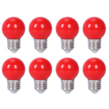 8X E27 3W 6 SMD LED Saving Globe Bulb Light Lamp AC 110-240V, Red