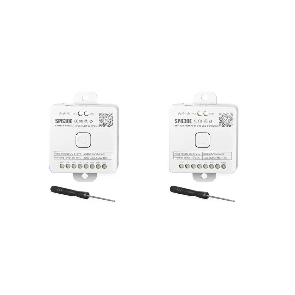 2X Sp630e Bluetooh Led Controller Support Pwm Monochrome Cct Rgb Rgbw Rgbcct Or Spi Ttl Ic Chip Led Strip Ws2811 Ws2812b 6033113280445