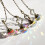 4 Pieces Artificial Crystal Ceiling Fan Pull Chains Pull Chain Extension with Connector for Light Ceiling Fan Desk Lamp 2
