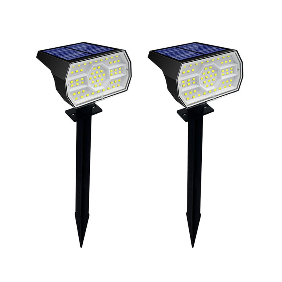 2X Solar Spot 56 Led Outdoor Solar Landscape Spotlights Waterproof 3 Modes Garden For Door Backyard Garage Light 4713713335227