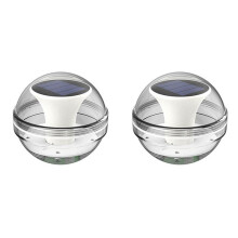 2X LED Solar Floating Light Waterproof Swimming Pool Lamp Color Changing Garden Decoration Lawn Lights for Fountain Pond