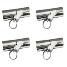 4X Raccord de Main Courante de Bateau - Connecteur de Tuyau de Bateau, Connecteur de Joint de Tube D'Accouplement Pivotant Pliable pour 7/8 Pouces