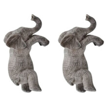 2X Elephant Hanging Flower Pot Charming Balcony & Garden Decor,Adorable Animal Sculpture, Ideal Gift for Elephant Lovers