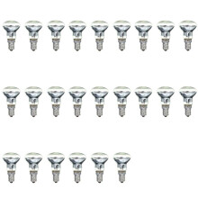 Replacement Lava Lamp E14 R39 30W Spotlight Screw in Light Bulb Clear Reflector Spot Light Bulbs Lava Incandescent 24Pcs