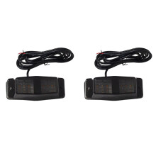 2X Smoked Amber Front Grill Light LED Lamp for Truck Lorry Front Double Burner Indicator Light