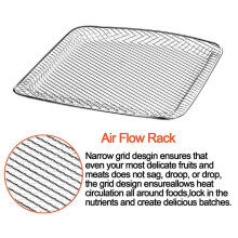 6X Air Fryer Accessories,Air Flow Racks for 6QT Chefman, Aria and for Ultrean Air Fryer Oven,Dehydrator Racks