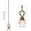 4 Pieces Artificial Crystal Ceiling Fan Pull Chains Pull Chain Extension with Connector for Light Ceiling Fan Desk Lamp 8