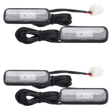 4PCS Car Light LED Interior Atmosphere Light Decoration Lamp Ambient Foot Light for 10Th 2018-2020 Red