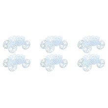 6-Pack Single Princess Carriage Cupcake Stand Holder Display