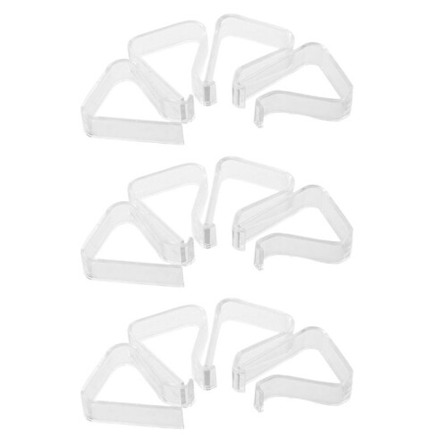 12 Pieces Picnic Clips, Spring Tablecloths Tablecloth Clip, Transparent 1