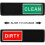 2X Clean Dirty Dishwasher Magnet - Easy to Read Non-Scratch Magnetic Indicator Sign Kitchen Organization Black 4