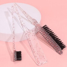 (Pink) 3pcs Hair Brush Set for Smoothing Baby Hair