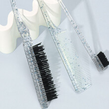 (Blue) 3pcs Hair Brush Set for Smoothing Baby Hair