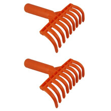 2X Olive Rake Heads 9-Tooth Rake Multipurpose Plastic Shovel Rake Olive Picking Rake Inner Diameter 2.5cm