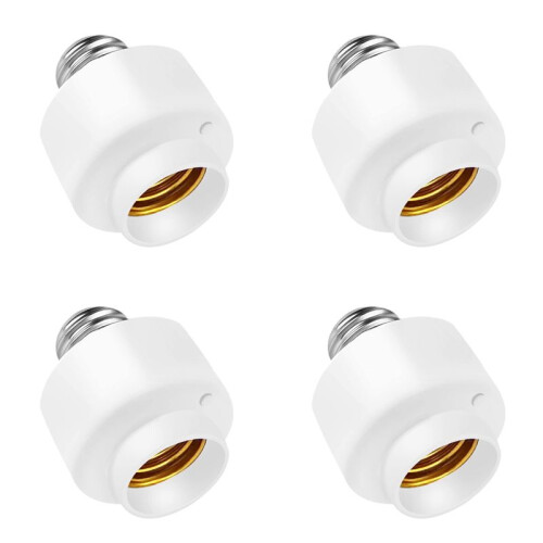 4 Pack Tuya  Life Wifi  Light Bulb Socket Adapter E27  Lamp Base Holder for Amazon Alexa  Home