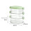 2X 3 Layer Food Storage Containers with Lid Plastic Removable Stackable Silicone Ring Leak Proof Air Tight Box 8