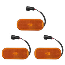 3X Seiten Markierungs Licht Gelbe Lampen Linse für Transit MK8 2014 2015 2016 2017 2018 2019 2020 2021 1832493 BK31-15442-CB