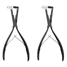 2X Tape en Hair Extensions Pinces Extensions de Surface Plane en Acier Inoxydable Tape Sealing Clamp Pinces Outil