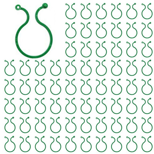 100PCS Plant Twist Clip Ties Garden Plant Support Clips Vegetables Tomato Vine Flower Clips Plant Locks for Plants 4cm