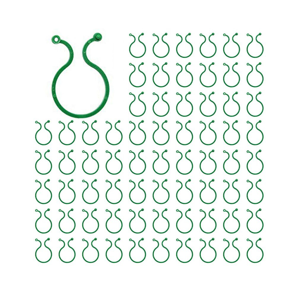 100PCS Plant Twist Clip Ties Garden Plant Support Clips Vegetables Tomato Vine Flower Clips Plant Locks for Plants 4cm