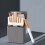 Cigarette Case for 20 Regular Size Cigarettes - Magnetic Closure, Moisture-Proof, Pressure Resistant Black 3