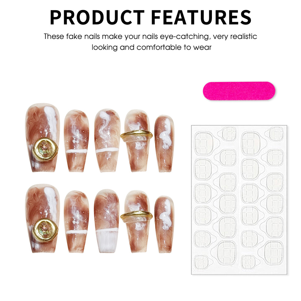 Reach-Tools (Xs) Handmade Press-On Nails - Natural Look For Daily & Party