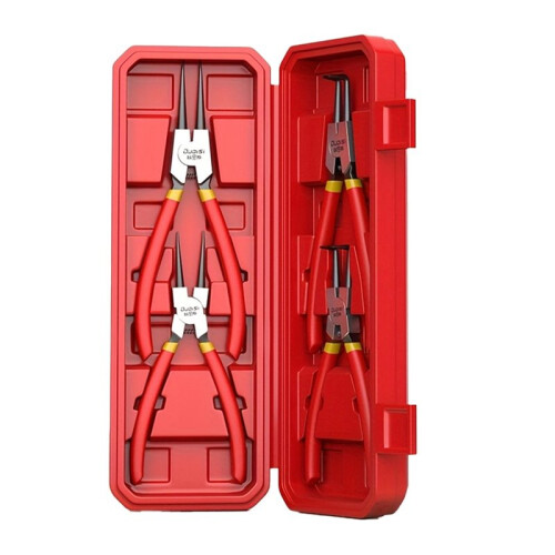 OUDISI Industrial Grade Retaining Circlip Pliers Set,Internal & External Dual-Purpose,Multi-Function with Expansion Capability