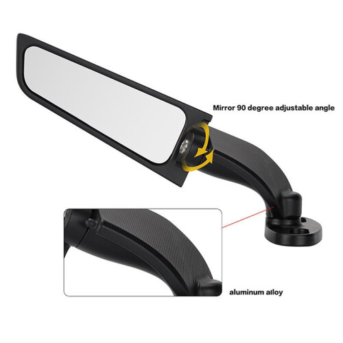 Motorcycle Mirror Modified Wind Adjustable Rotating Rearview Mirror Accessories for GSXR 2
