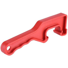 (As show, One size) Pxcl Lid Opener, Plastic Pail Bucket Paint Can Lid Opener Tool For Home Garage Red 2pcs