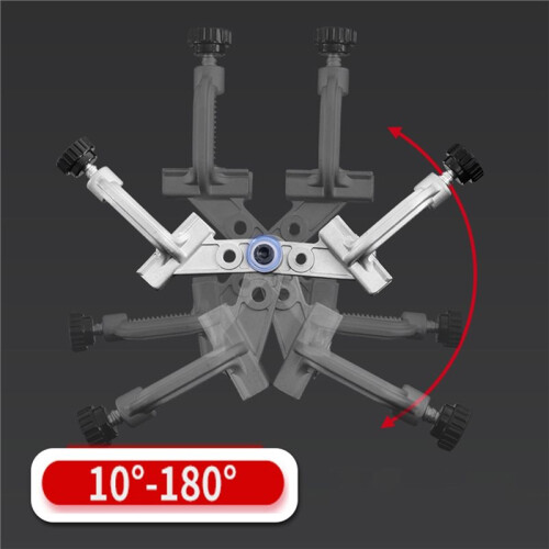 10-180 Adjustable Tube Welding Holder, Quick Release Right Angle Corner Pipe Alignment Clamp, 100mm Opening 2