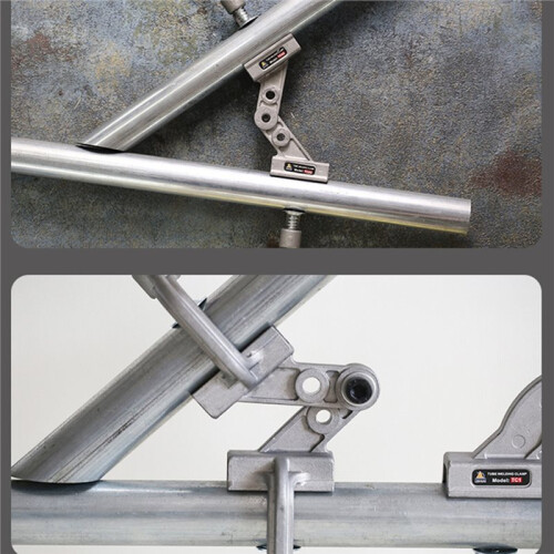 10-180 Adjustable Tube Welding Holder, Quick Release Right Angle Corner Pipe Alignment Clamp, 100mm Opening