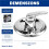 For Delta Foundations 13 Series Single-Function Valve Trim Kit,Handle Set for Shower Faucet System, Stainless BT13010 A 3