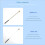 Pacote com 2 Réguas para Teste de Função Visual Optometry Focus Wolff Stick, Douradas e Prateadas 2