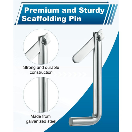 30Pcs Galvanized Steel Scaffolding Toggle Pins,Rust-Resistant Metal Locking Pins for Architecture,Furniture Installation 1