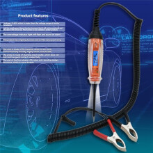 Comprobador de Potencia de Coche de 3-60 V, Comprobador de Cableado Automotriz Bipolar, Comprobador de Potencia Automotriz Digital LCD, Reparación de